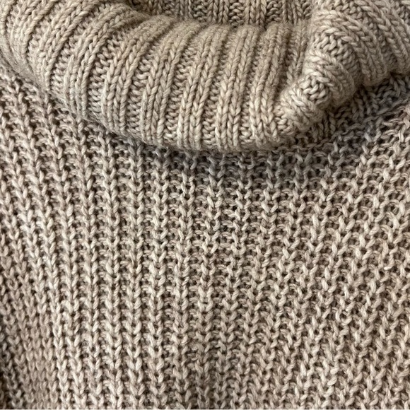 Anthropologie MOTH Westwind Turtleneck Poncho Sweater Wool Alpaca Blend Boho - Picture 12 of 15